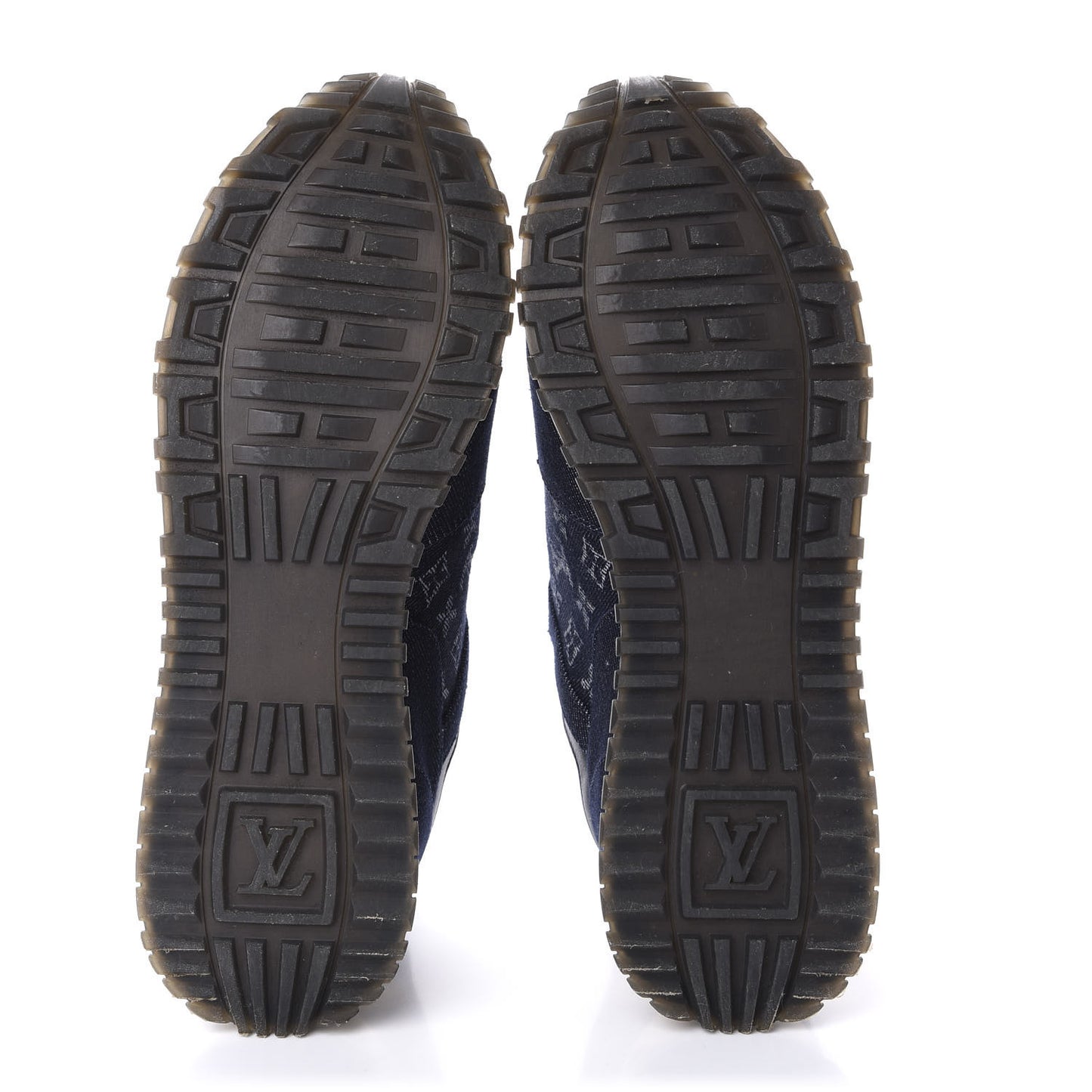 Denim Monogram Run Away Sneakers 39 Blue
