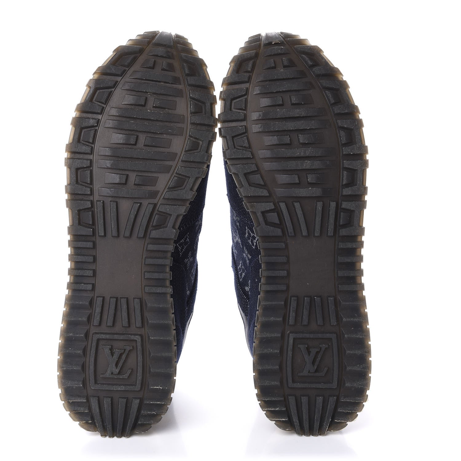 Louis Vuitton Denim Monogram Run Away Sneakers 39 Blue 5 of 9