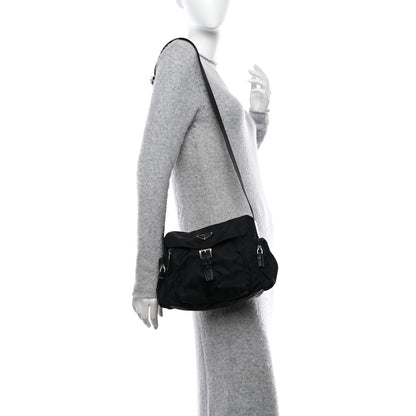 Prada Nylon Vela Messenger Black 2 of 11