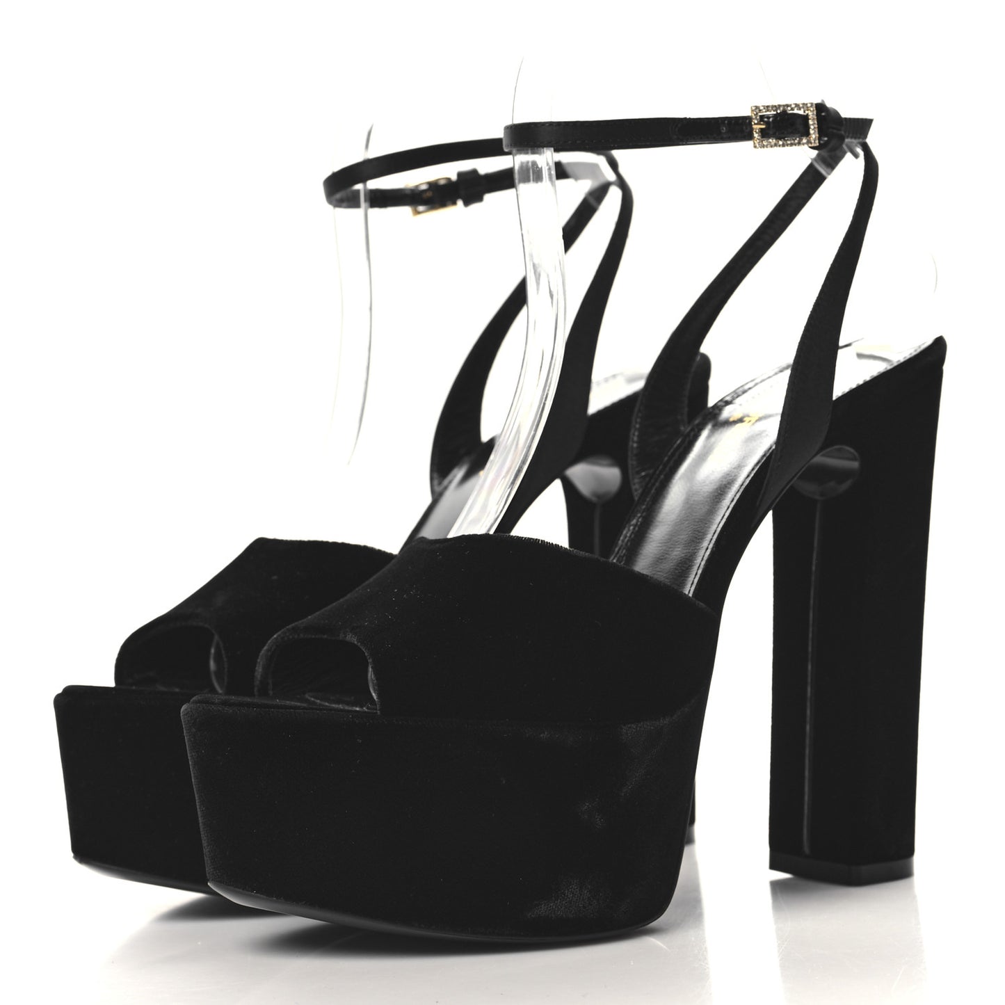Velvet Jodie Platform Sandals 37.5 Black