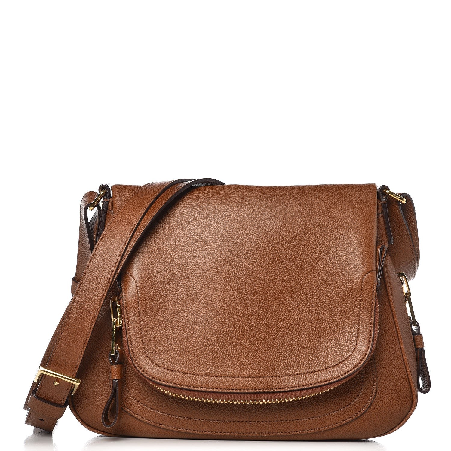 Tom Ford Pebbled Calfskin Medium Jennifer Caramel 1 of 20