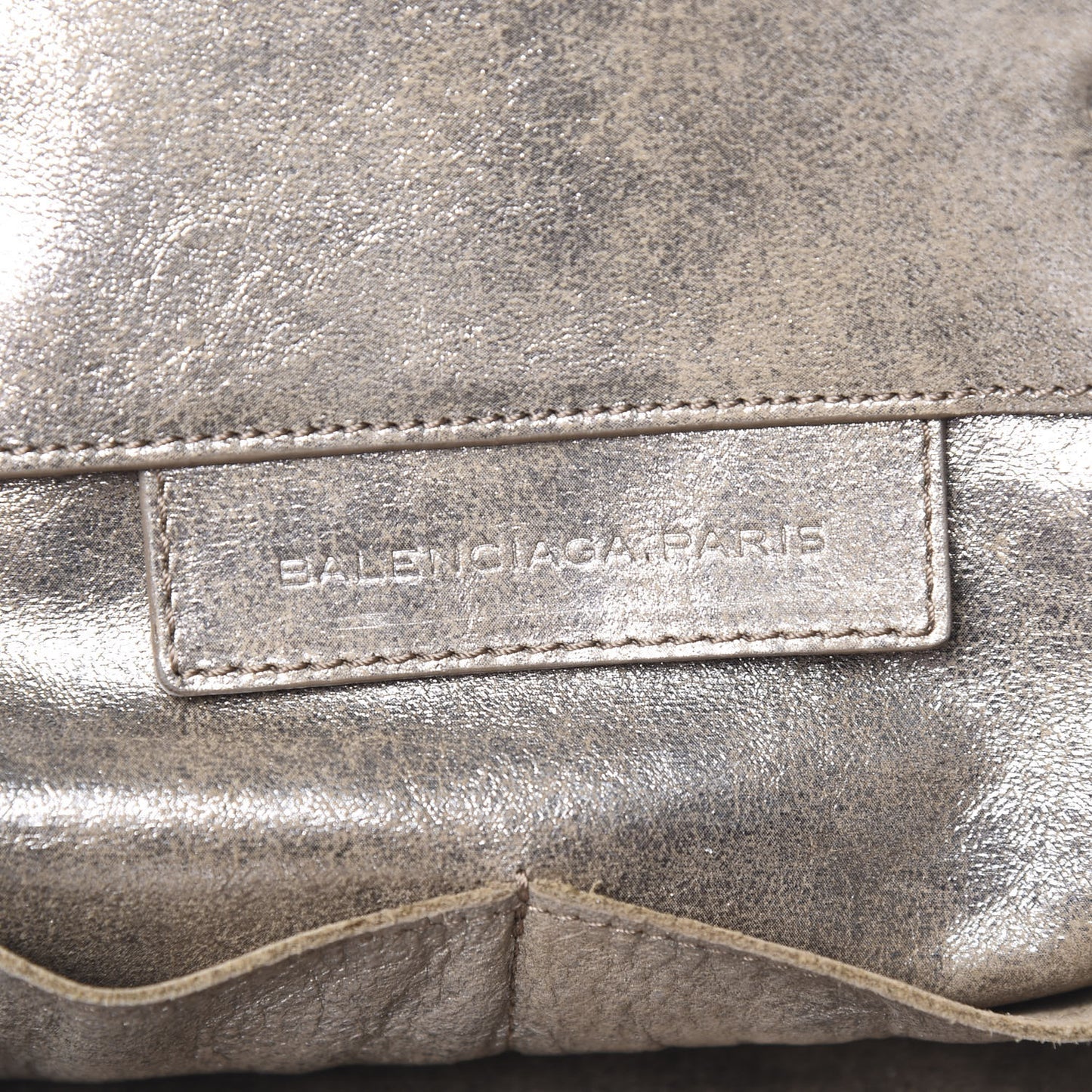 Metallic Calfskin Papier A5 Tote Gold