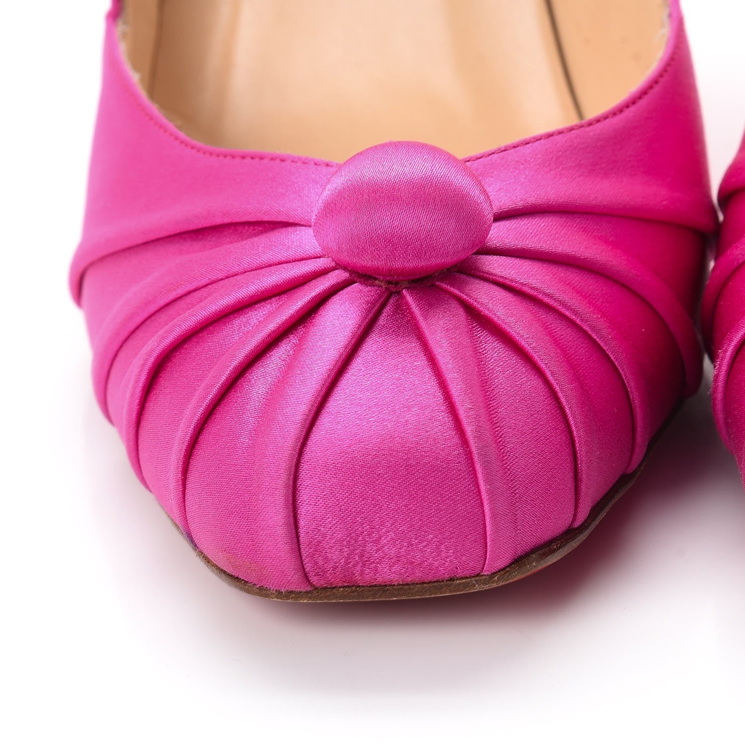 Christian Louboutin Satin Knotted Pumps 39.5 Pink 14 of 19