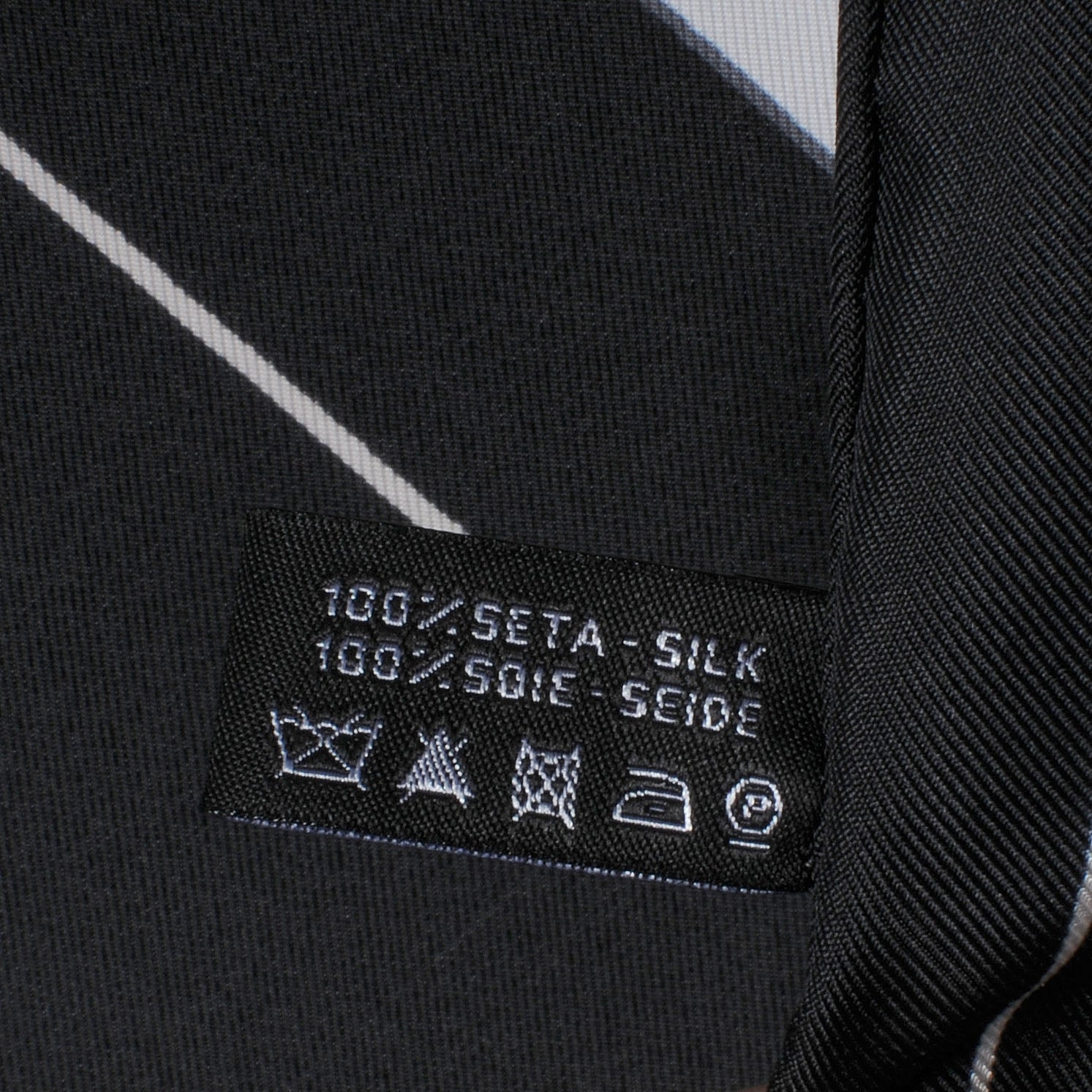 Chanel Silk Jacket Camellia CC Iconic Symbols Scarf 7 of 7