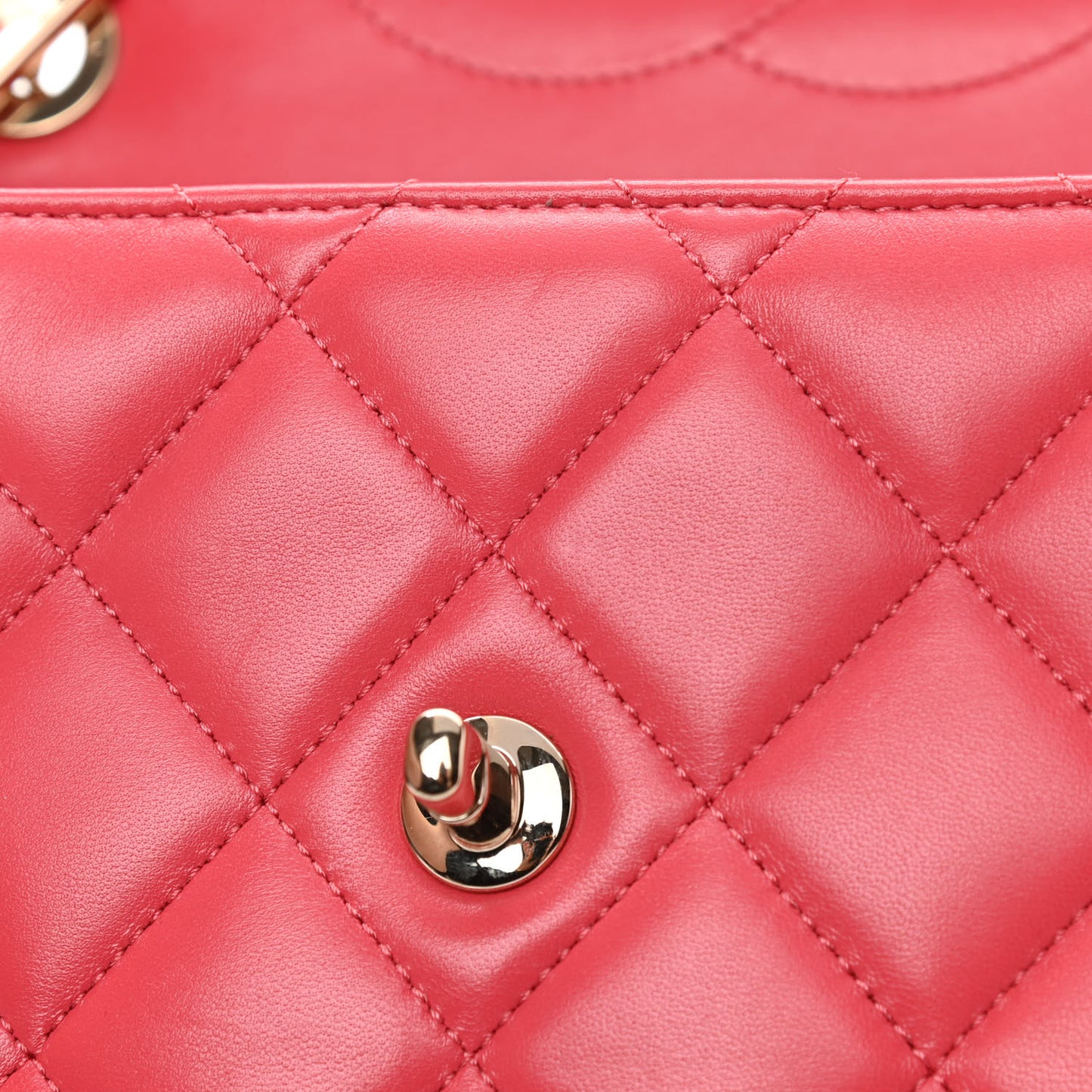 Lambskin Quilted Medium Trendy CC Flap Dual Handle Bag Bright Pink