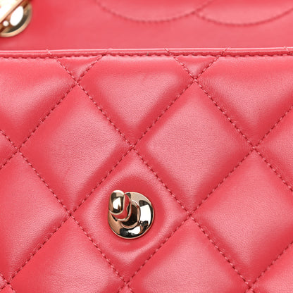 Chanel Lambskin Quilted Medium Trendy CC Flap Dual Handle Bag Bright Pink 11 of 16