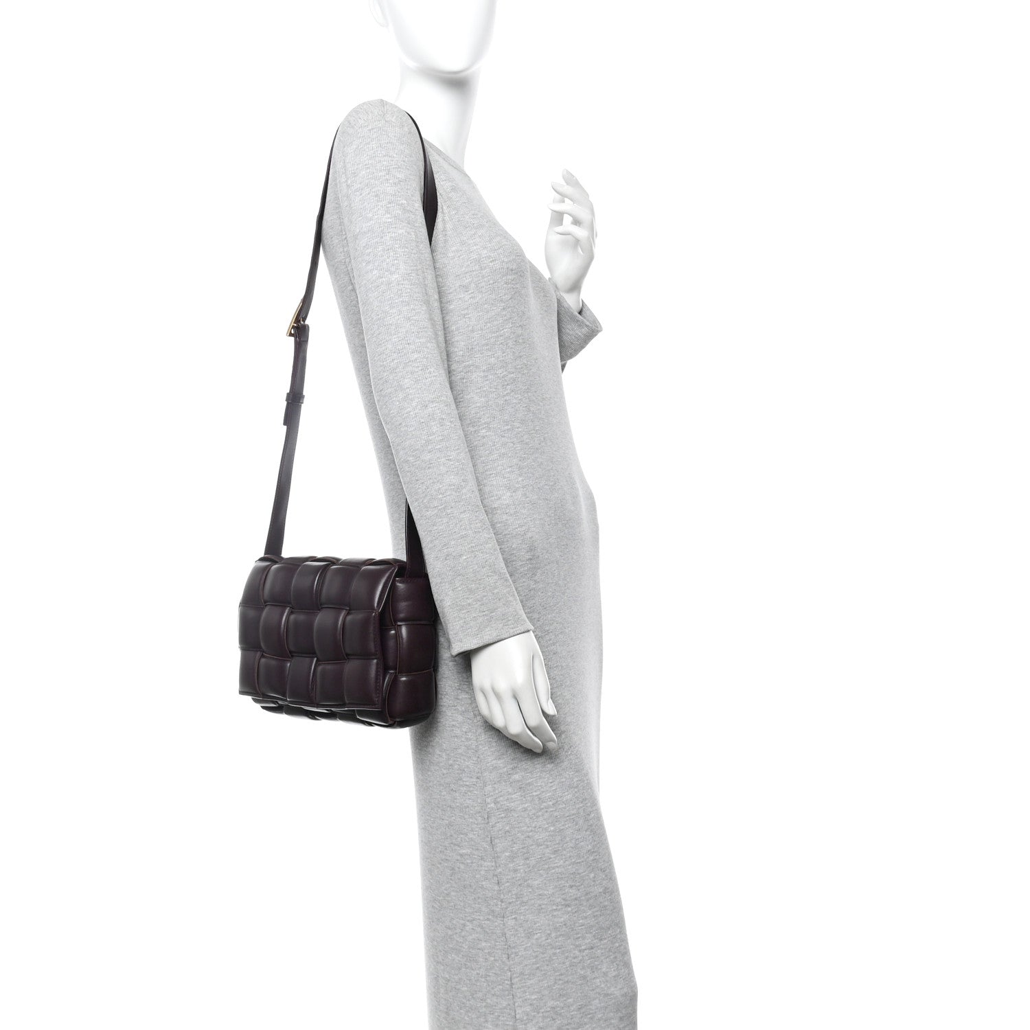 Bottega Veneta Nappa Maxi Intreccio Padded Cassette Crossbody Bag Grape 2 of 9