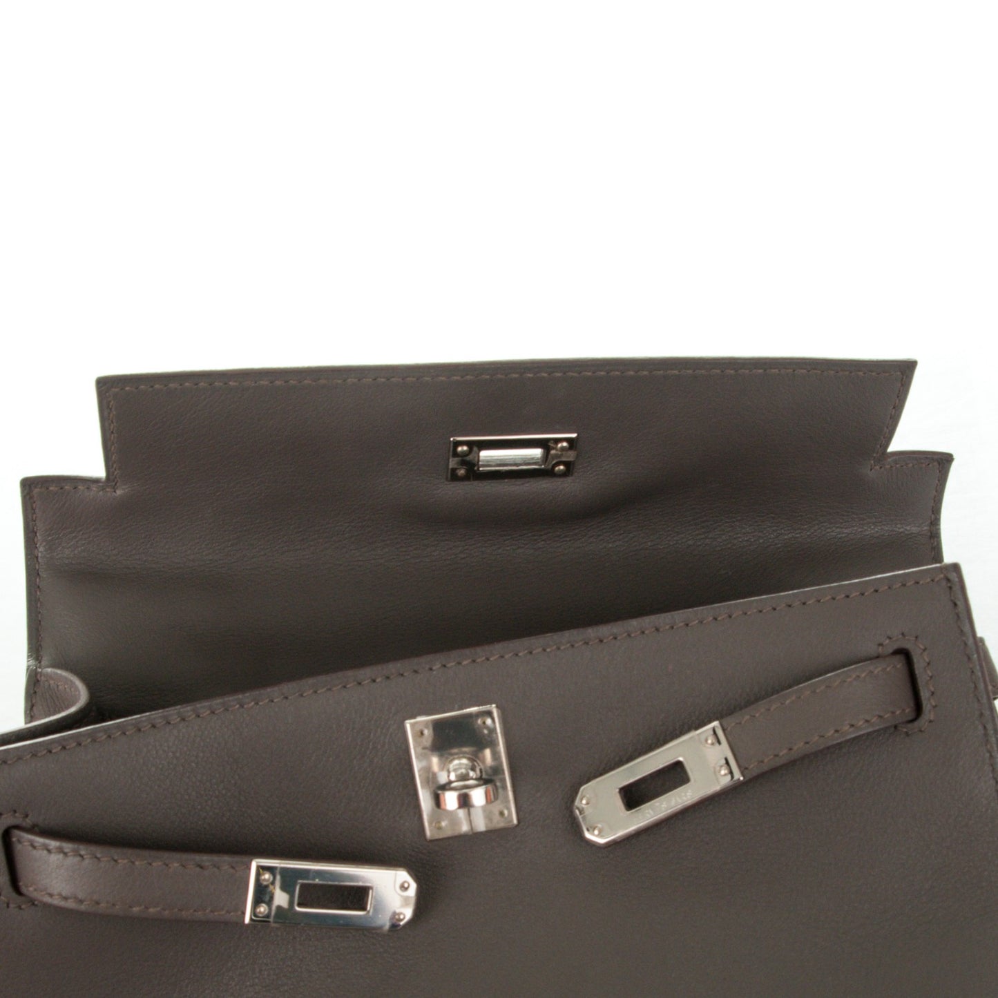 Swift Kelly Pochette Clutch Etain