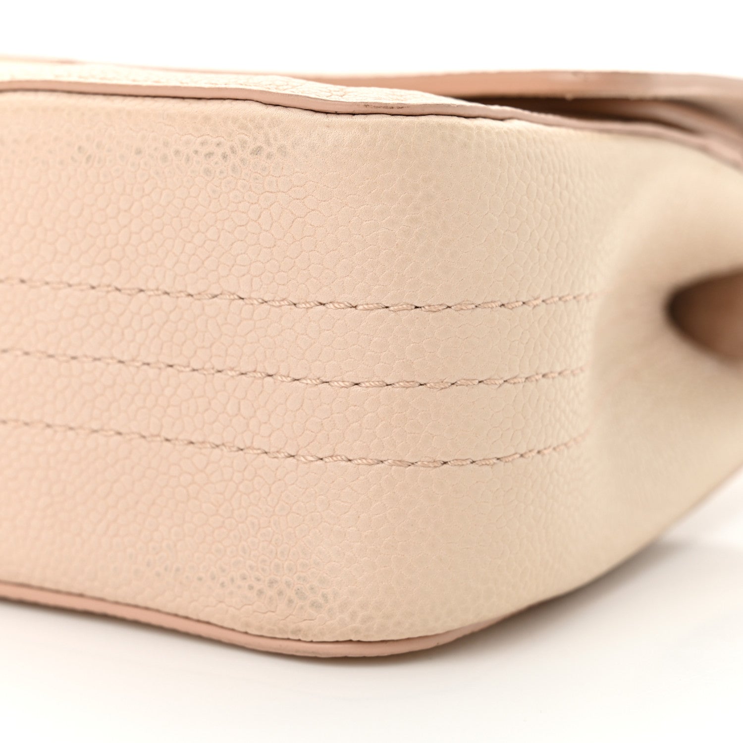 Chanel Grained Calfskin Medium Classic Pure Double Flap Nude 10 of 13