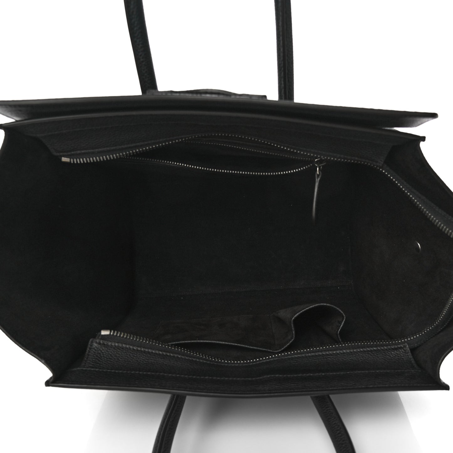 Drummed Calfskin Mini Luggage Black