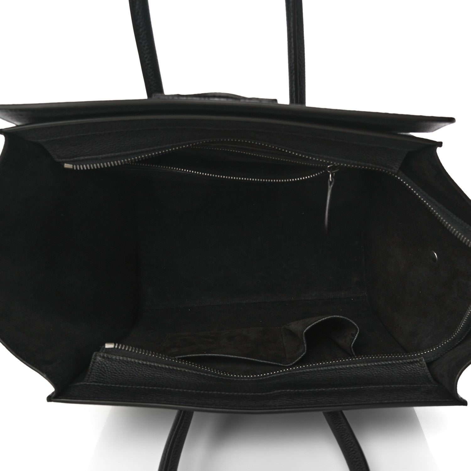 Celine Drummed Calfskin Mini Luggage Black 5 of 9