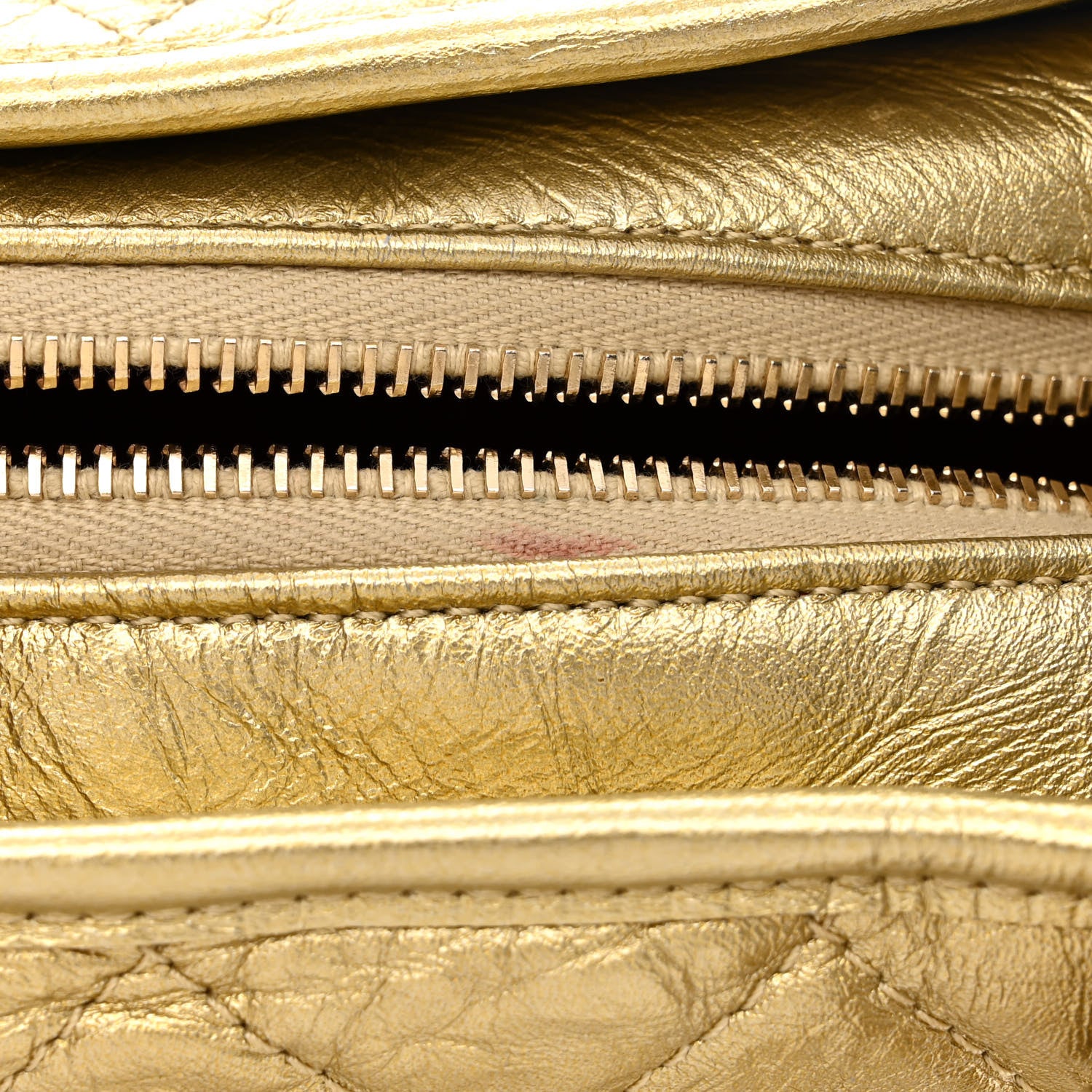 Chanel Metallic Lambskin Calfskin Quilted Medium Gabrielle Hobo Gold 11 of 11