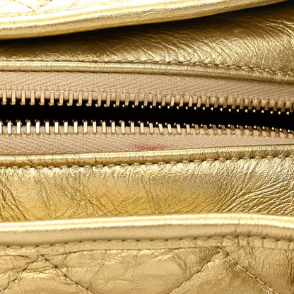 Chanel Metallic Lambskin Calfskin Quilted Medium Gabrielle Hobo Gold 11 of 11