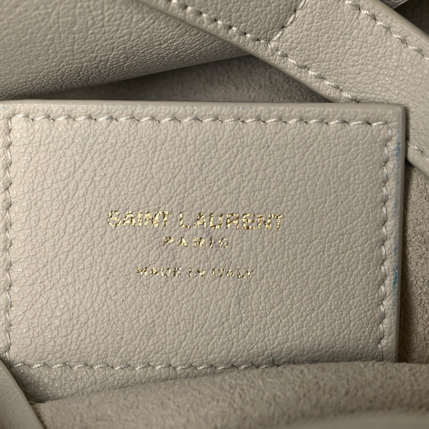 Saint Laurent Calfskin Toy Shopping Tote Porcellana 9 of 13
