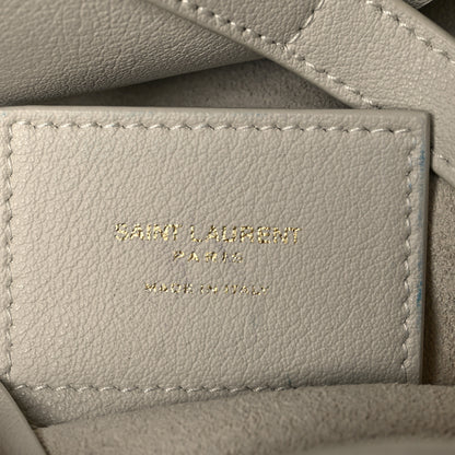 Saint Laurent Calfskin Toy Shopping Tote Porcellana 9 of 13