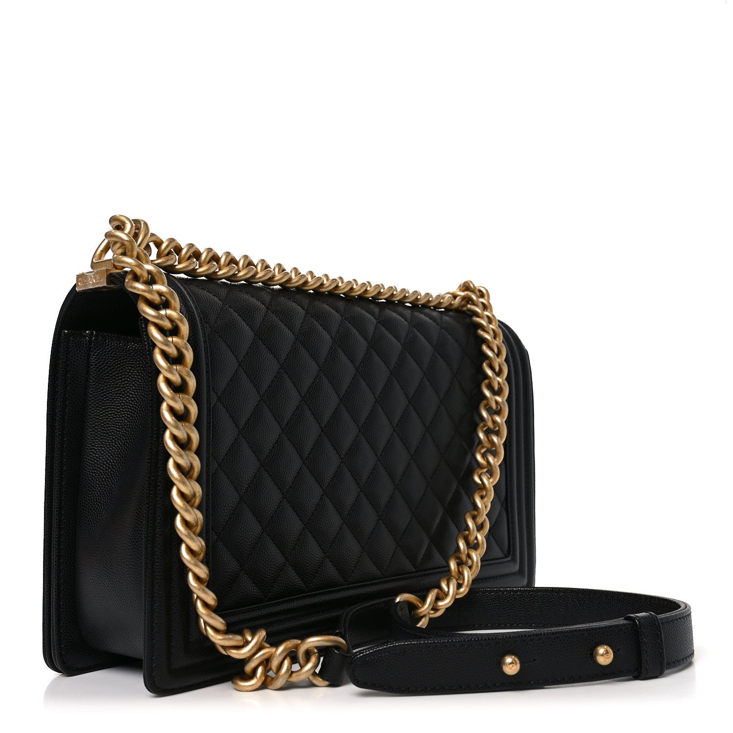 Chanel Caviar Quilted New Medium Boy Flap Black 2 of 10