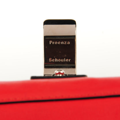 Proenza Schouler Calfskin Double Sided PS Courier Bag Poppy Chianti 7 of 10