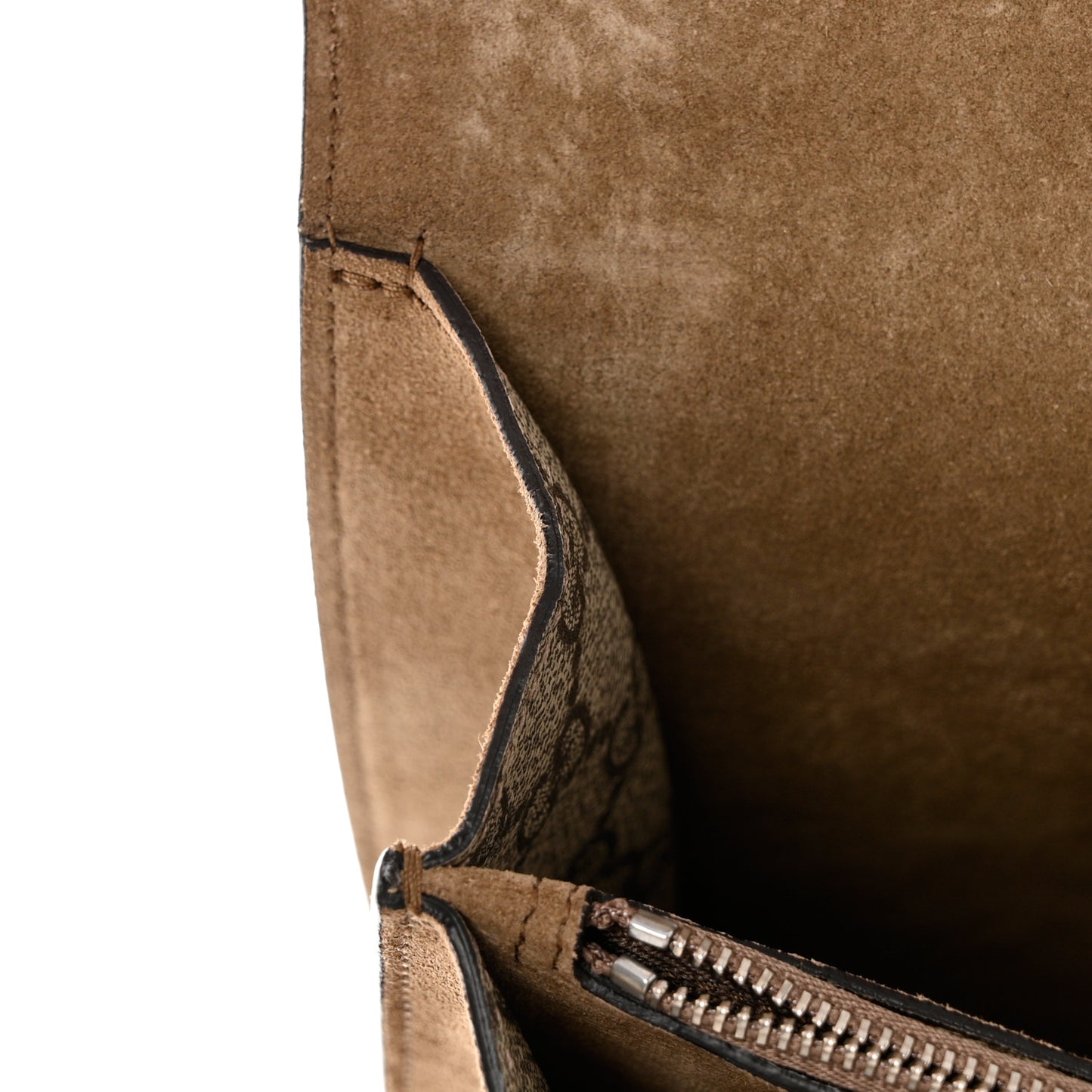 GG Supreme Monogram Embroidered Medium Dionysus Shoulder Bag Taupe