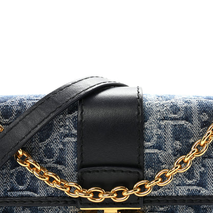 Christian Dior Denim Oblique 30 Montaigne East West Chain Flap Bag 7 of 10