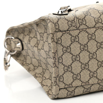 Balenciaga X GUCCI GG Supreme Monogram Neo Classic Silver Hardware City Beige Ebony 8 of 9