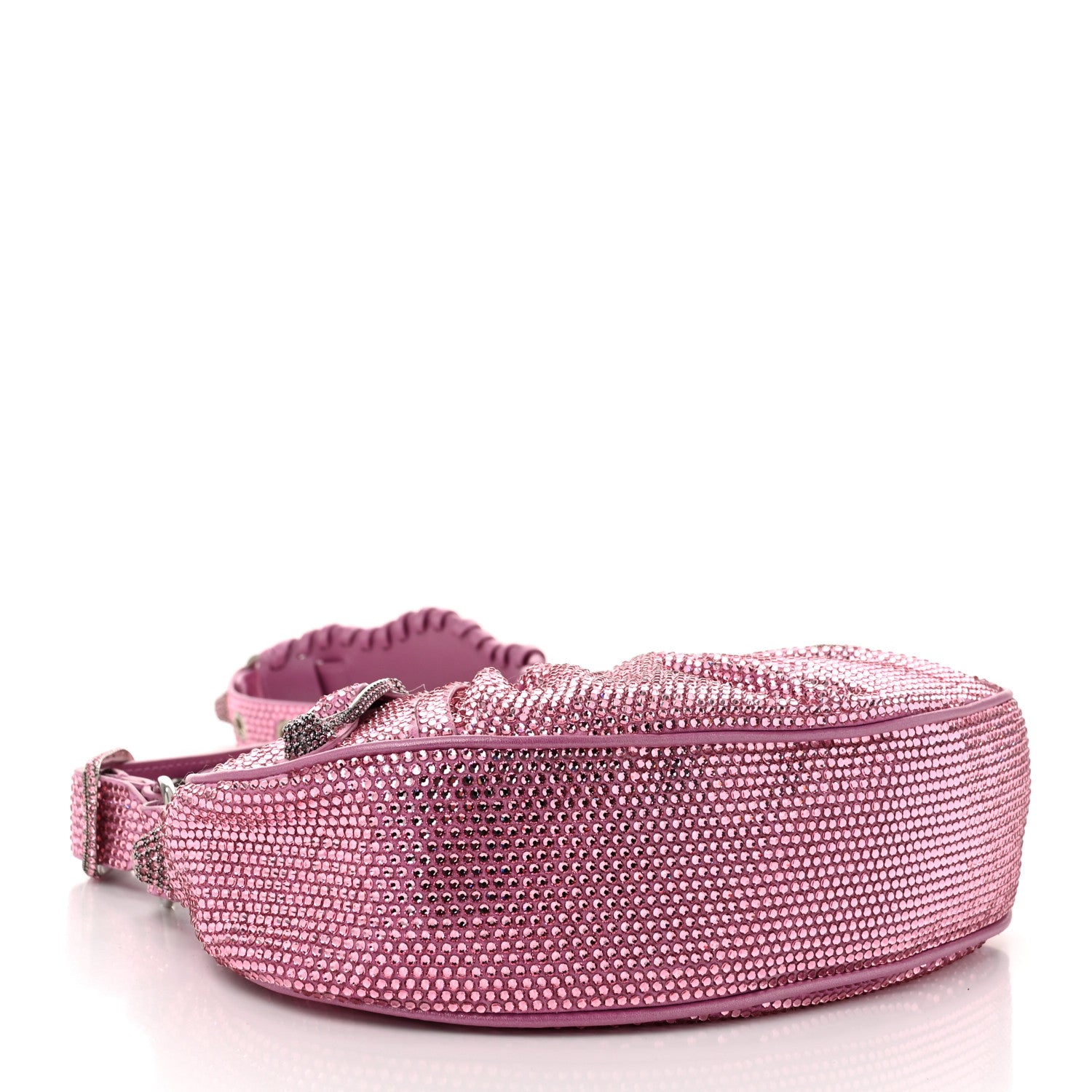 Balenciaga Strass Suede Le Cagole Shoulder Bag XS Taffy Light Pink 5 of 12