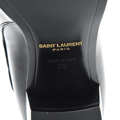 Saint Laurent Smooth Jodhpur Calfskin Blake 40 Ankle Boots 38 Black 6 of 9