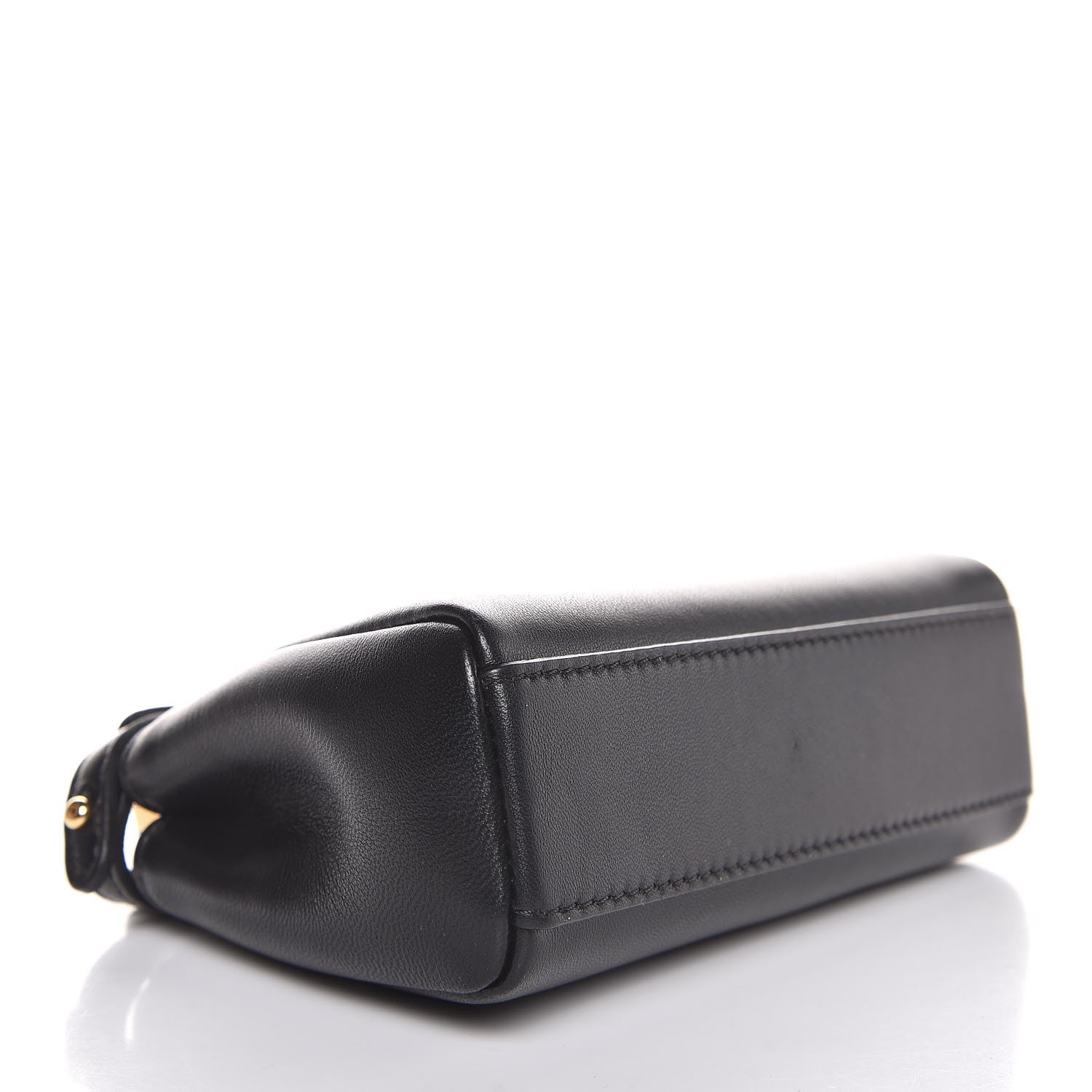 Fendi Nappa Micro Peekaboo Iconic Satchel Black 5 of 7