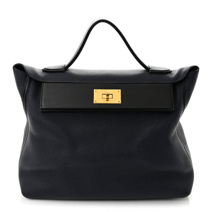 Hermes Togo Swift 24/24 35 Bleu Nuit Black 1 of 13