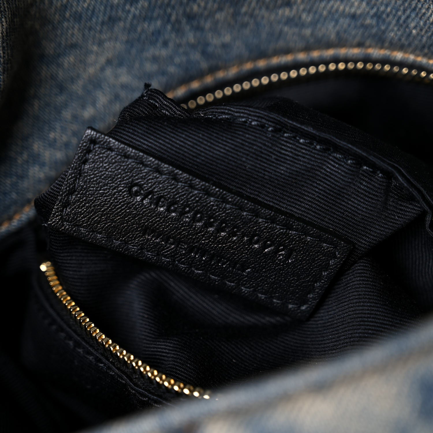 Saint Laurent Denim Quilted Toy Loulou Puffer Monogram Chain Satchel Blue Black 7 of 10