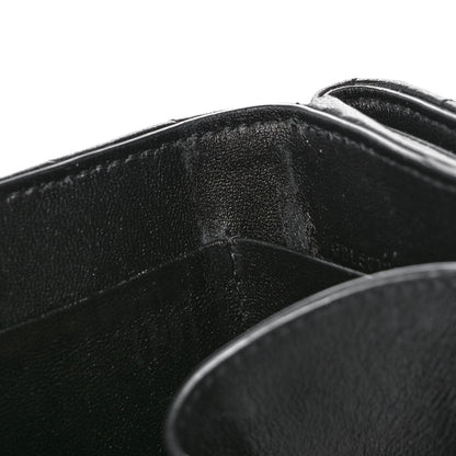 Saint Laurent Lambskin Y Quilted Monogram Loulou Tiny Wallet Black 12 of 12