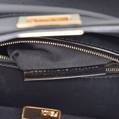 Fendi Nappa Mini Peekaboo Iconic Satchel Black 8 of 10