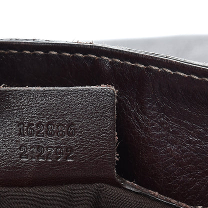 Gucci Calfskin Medium Britt Bag Dark Brown 8 of 14
