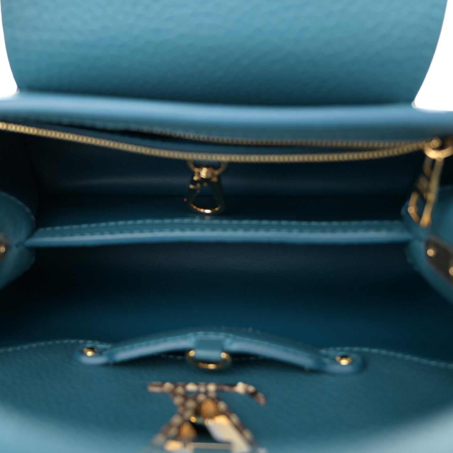 Taurillon Snakeskin Capucines BB Mallard