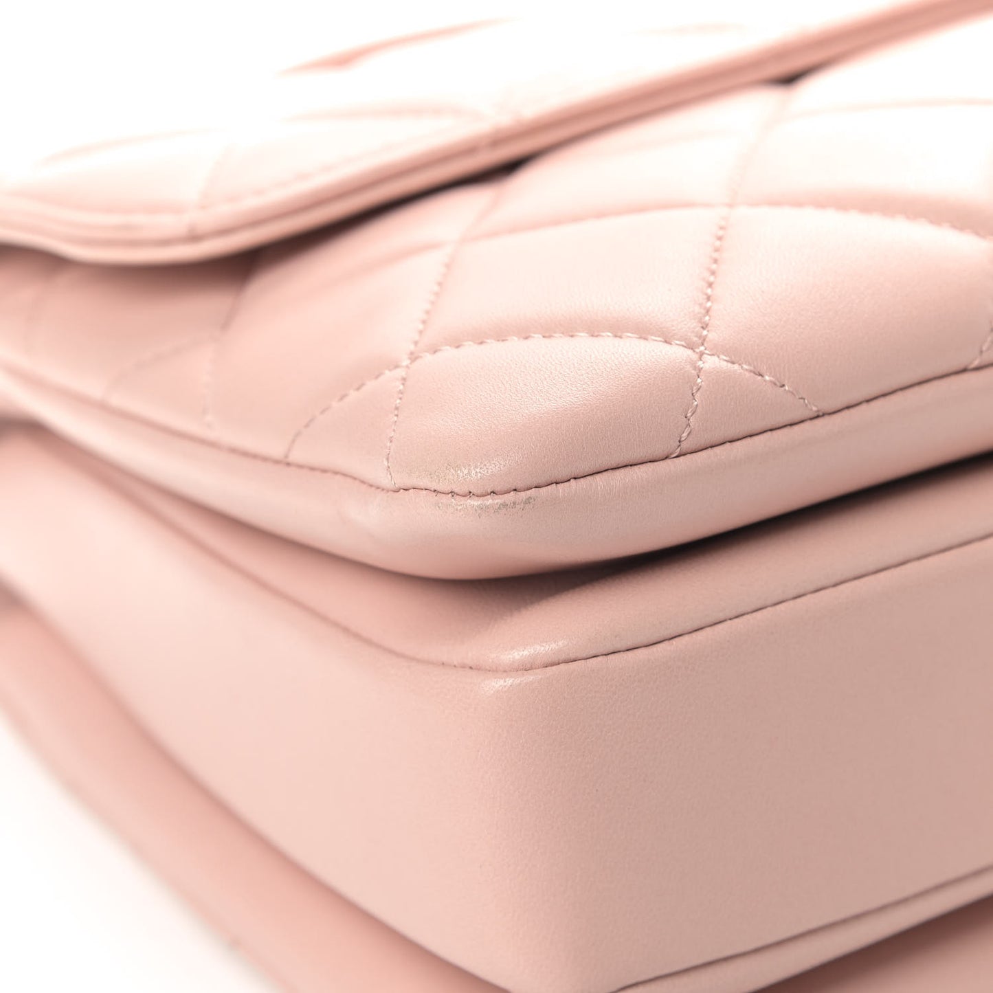 Lambskin Quilted Medium Trendy CC Flap Dual Handle Bag Pink