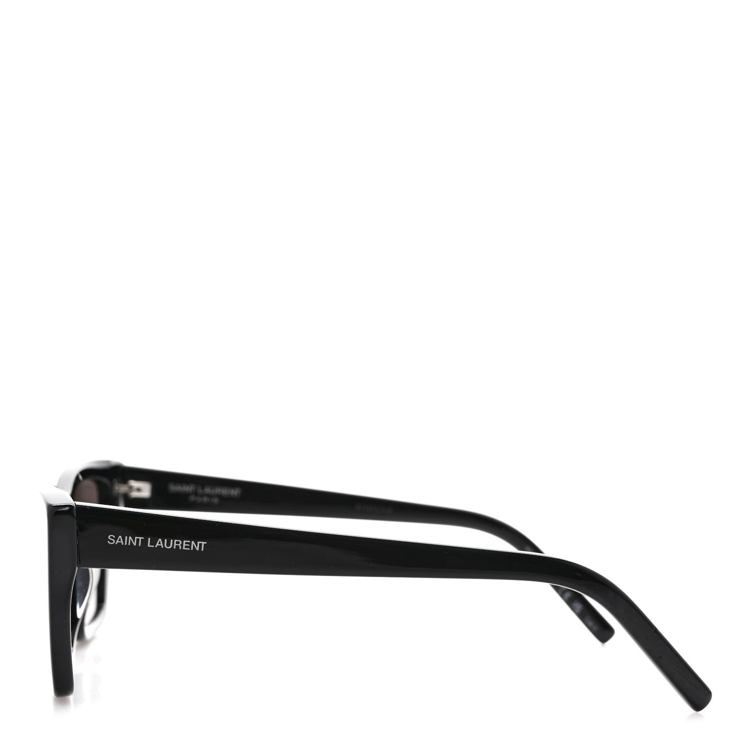Saint Laurent Acetate Mica Cat Eye Sunglasses SL 276 Black 3 of 8