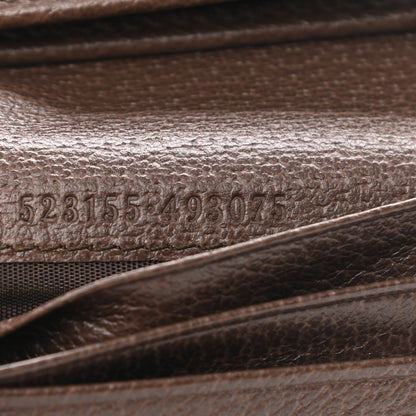 Gucci GG Supreme Monogram Web Ophidia Card Case Beige New Acero 7 of 8