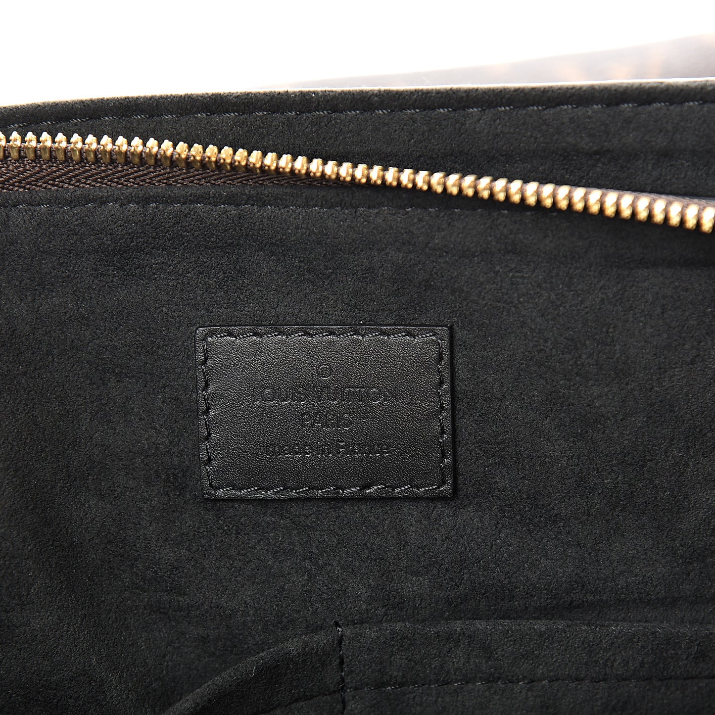 Monogram Flower Zipped Tote MM Black