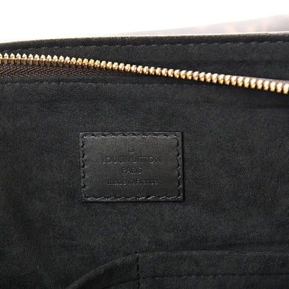 Louis Vuitton Monogram Flower Zipped Tote MM Black 5 of 9