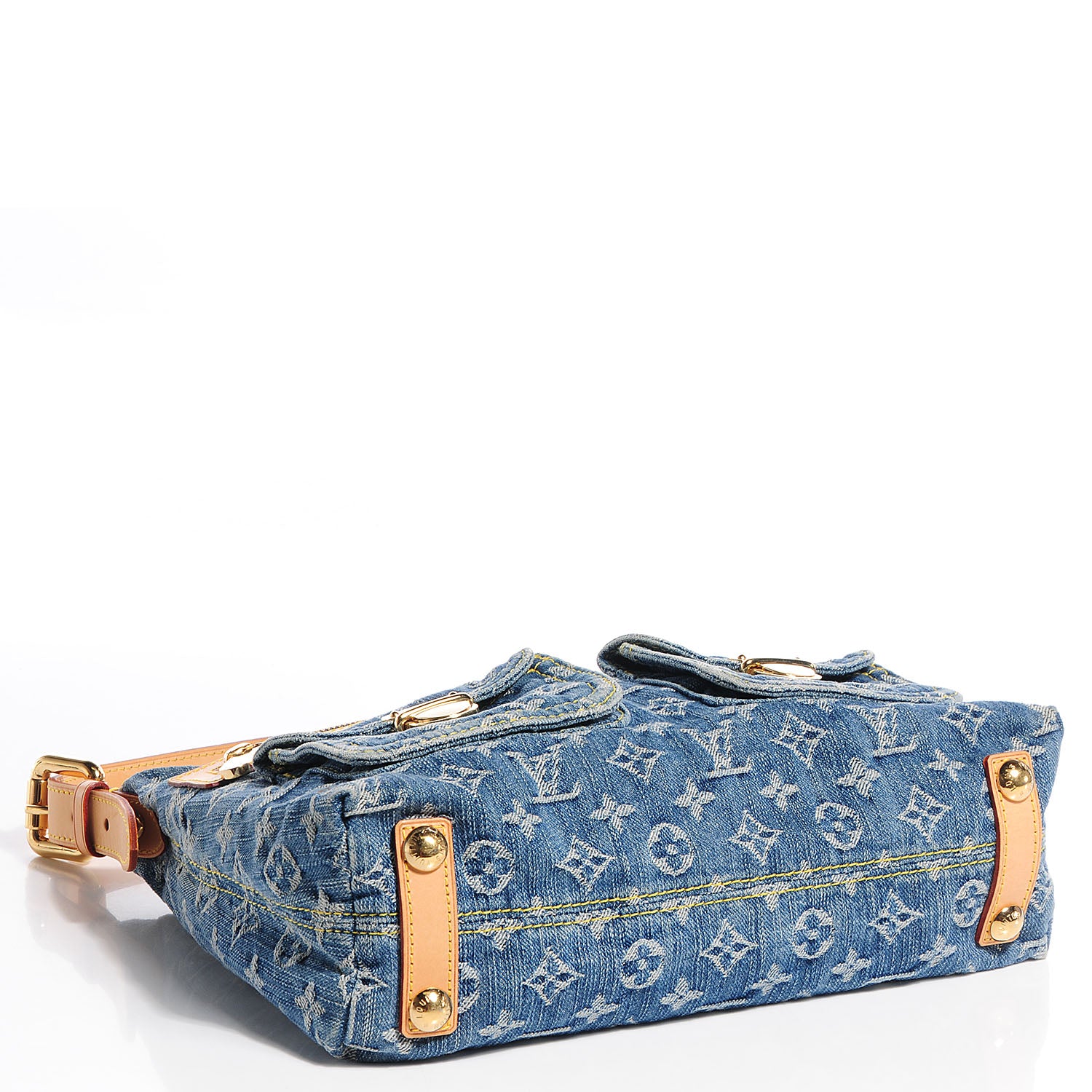 Louis Vuitton Monogram Denim Baggy PM Blue 4 of 7