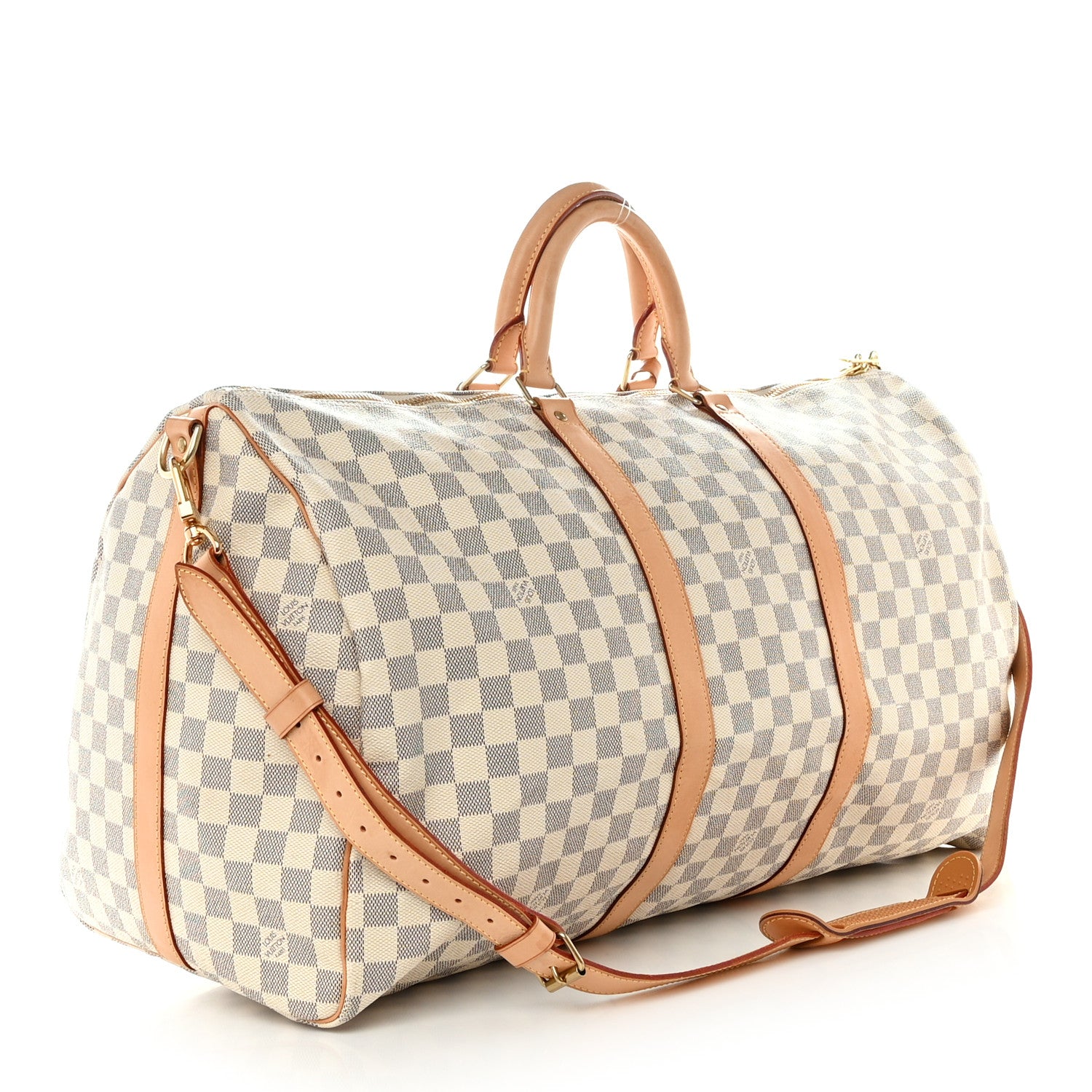 Louis Vuitton Damier Azur Keepall Bandouliere 55 2 of 14