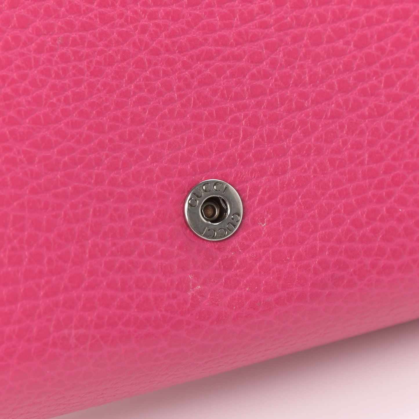 Dollar Calfskin Crystal Mini Dionysus Chain Wallet Box Pink