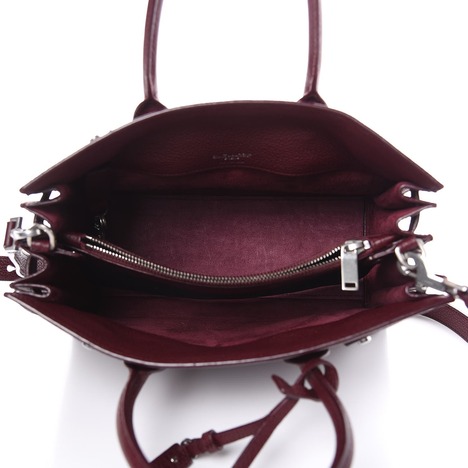 Saint Laurent Grained Calfskin Baby Sac De Jour Souple Rouge Legion 5 of 9