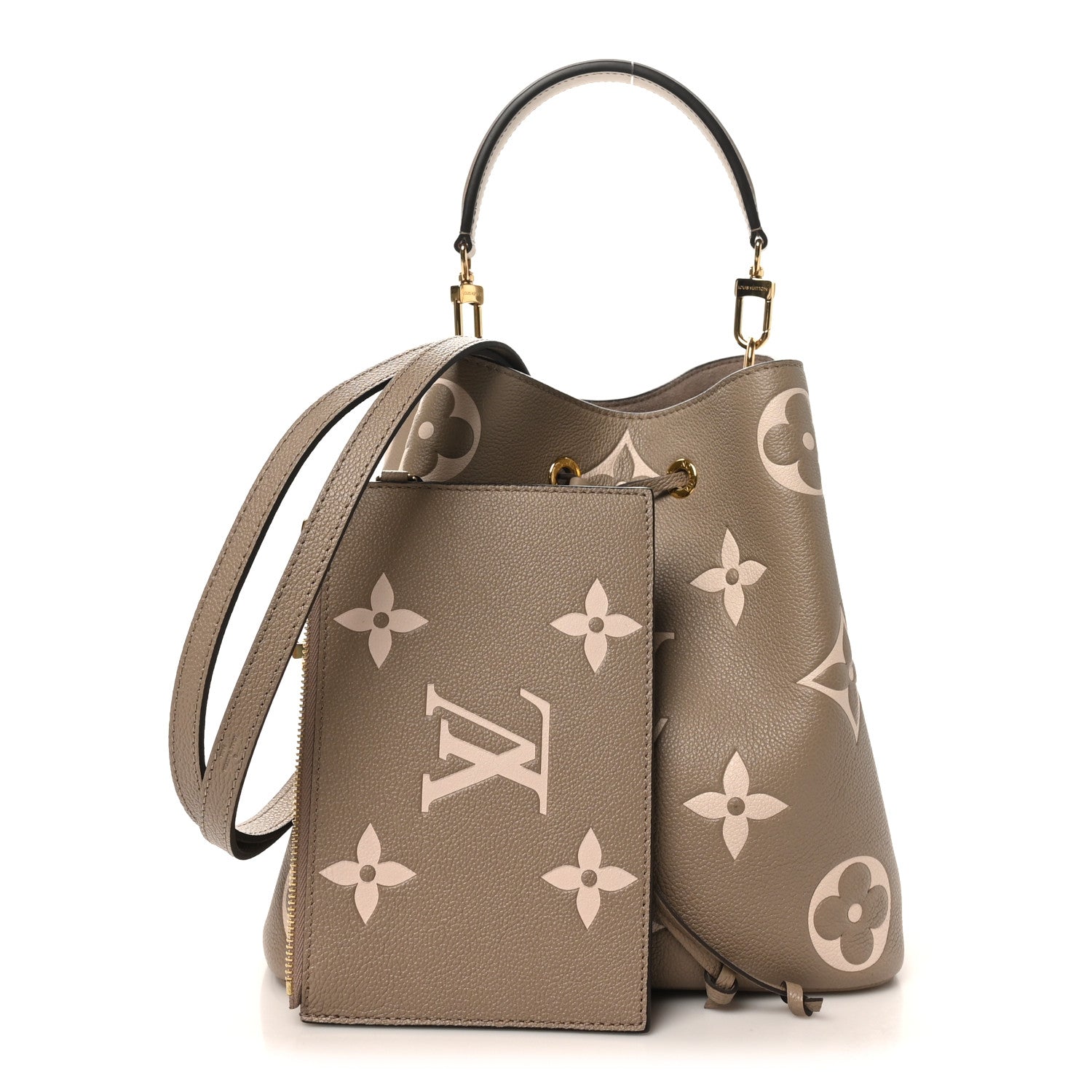 ルィビィトン Louis Vuitton Empreinte Monogram Giant Neonoe MM Tourterelle Creme