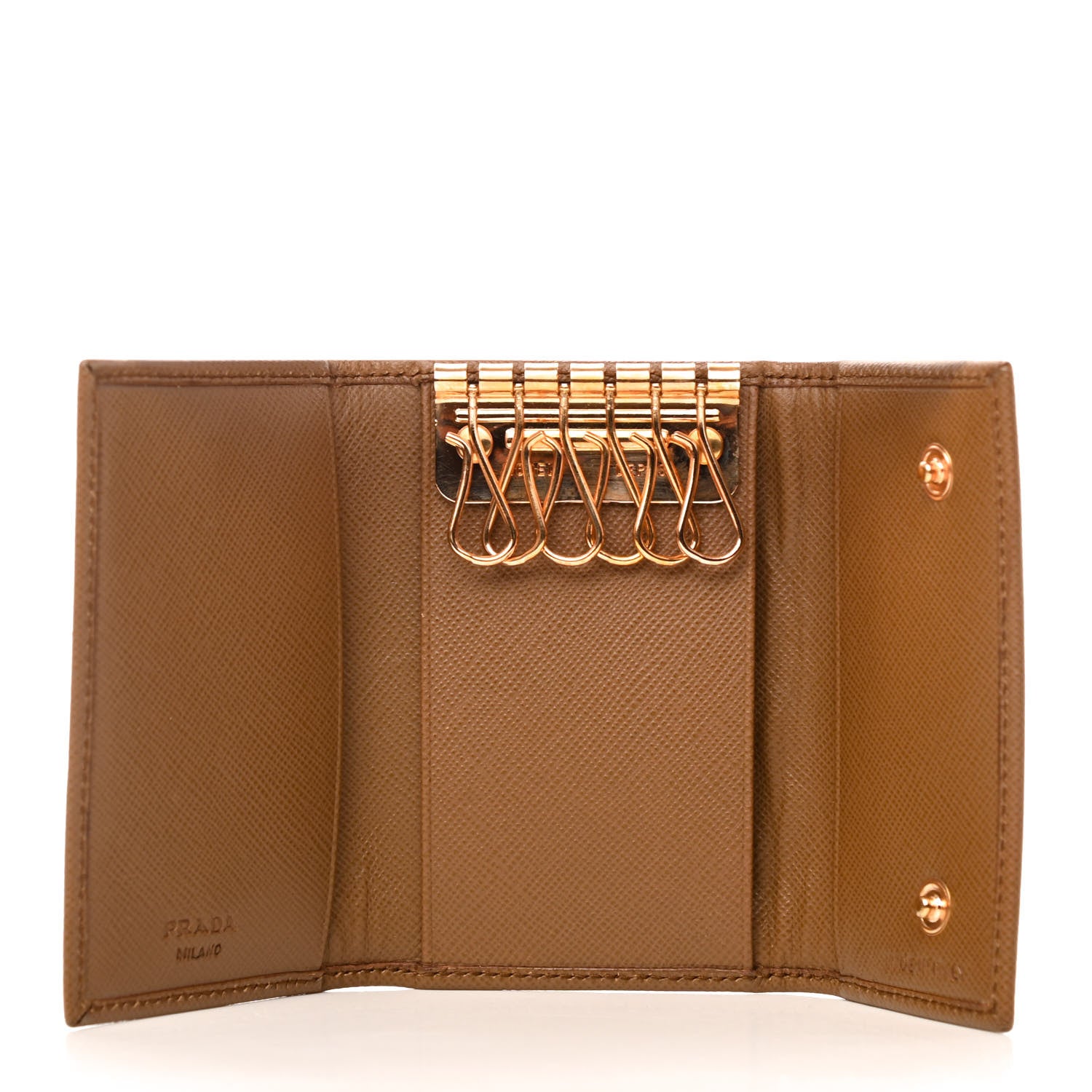 Prada Saffiano 6 Key Holder Sughero 5 of 6