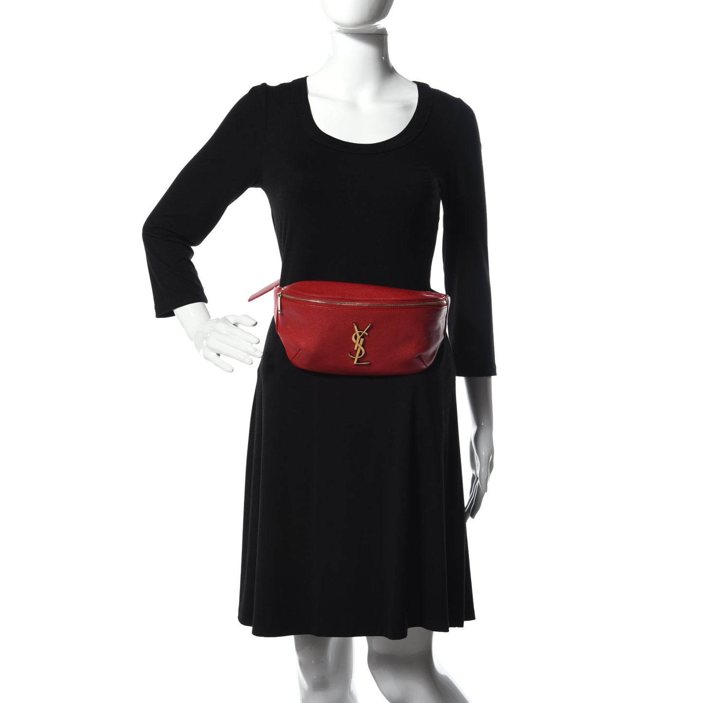 Grain De Poudre Monogram Belt Bag Rouge Eros