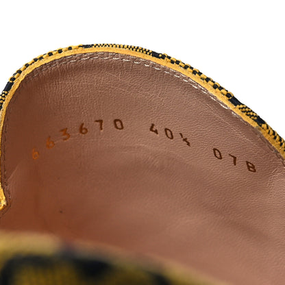 Gucci Monogram Multicolor Malaga Kid Horsebit Womens Princetown Slippers 40.5 Yellow Blue 6 of 9