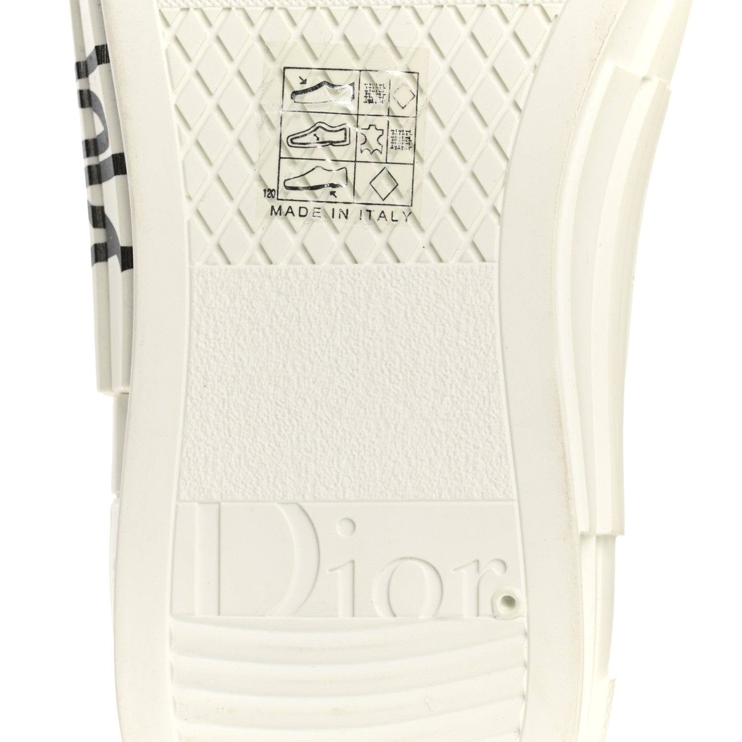 Christian Dior X SHAWN STUSSY Canvas Oblique Bee B23 High Top Sneakers 39 White Black 8 of 12