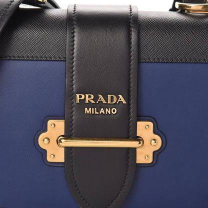 Prada City Calf Saffiano Cahier Bag Inchiostro Black 7 of 9