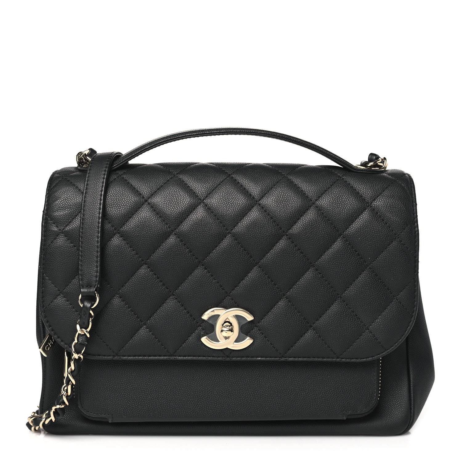 Chanel Caviar Quilted Large Business Affinity Flap Black 1 of 9