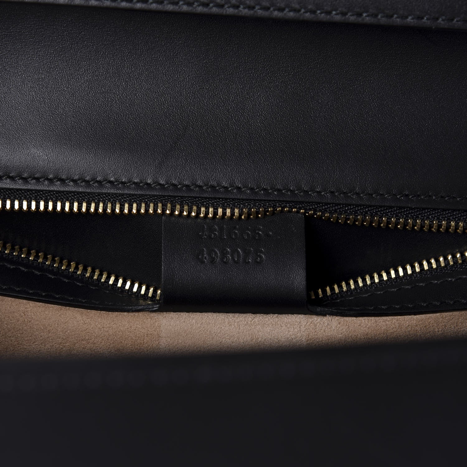 Gucci Calfskin Medium Sylvie Top Handle Bag Black 10 of 11
